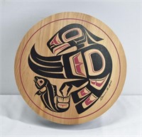 Clarence Wells 'Eagle with Salmon' Drum Box 10"