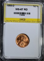 1955-D LINCOLN CENT LVCS SUPERB GEM