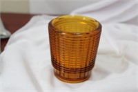 An Amber Glass Cup