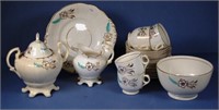 Twenty piece Victorian part tea set