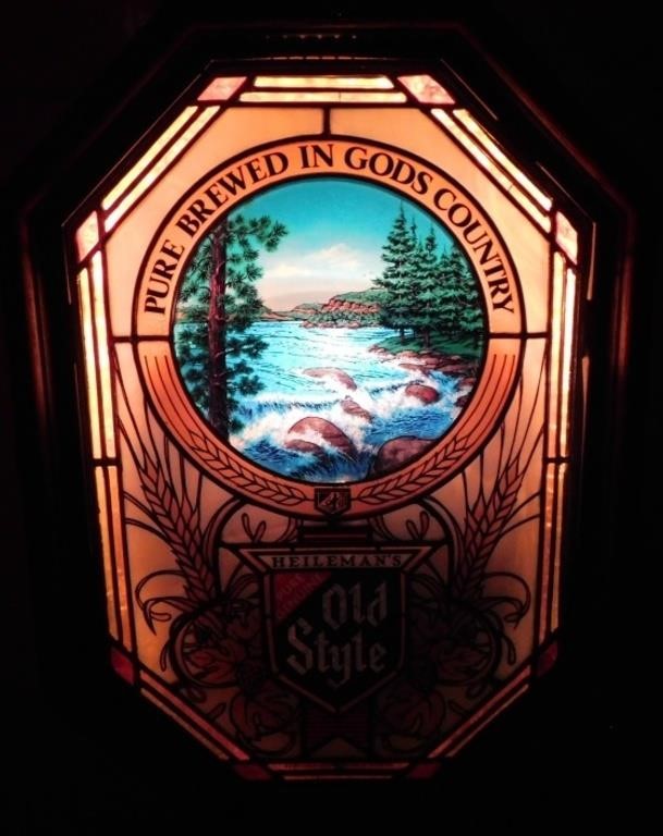 ** Old Style Beer Lighted "Stained Glass Motion