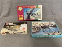 (3) Scale Model Airplanes