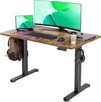 Claiks Electric Standing Desk  48x24  Brown