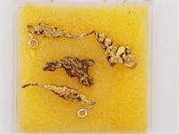 18kt Gold nugget ready to be used as jewelry, 2.45