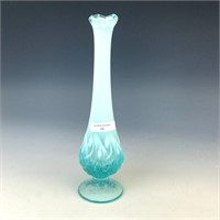 Fenton Blue Opal Lily of the Valley Bud Vase