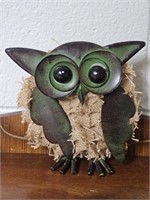 COOL VTG BOBBLE HEAD OWL MADE OUT OF TIN