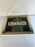 O Douls mirrored beer sign, 19.5in x 16.5in