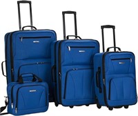 Rockland Luggage 4-Piece Set, Blue, One Size