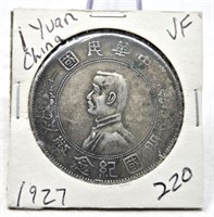 1927 One Yuan China VF