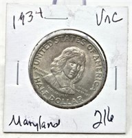 1934 Maryland Half Dollar Unc.