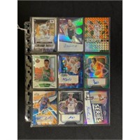 (9) High Grade Modern Basketball Rookie Autos