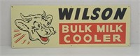 SS Metal, Wilson Bulk Milk Cooler Sign