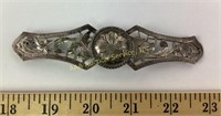 Large Vogt Mexican sterling hair barrette 19