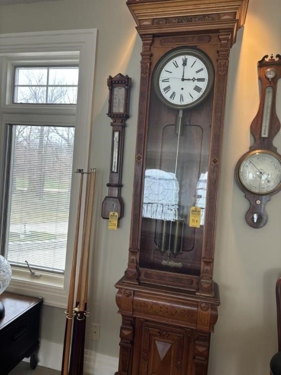 GRANDFATHER CLOCK - WATURBURY - TALL CASE - JEWELE