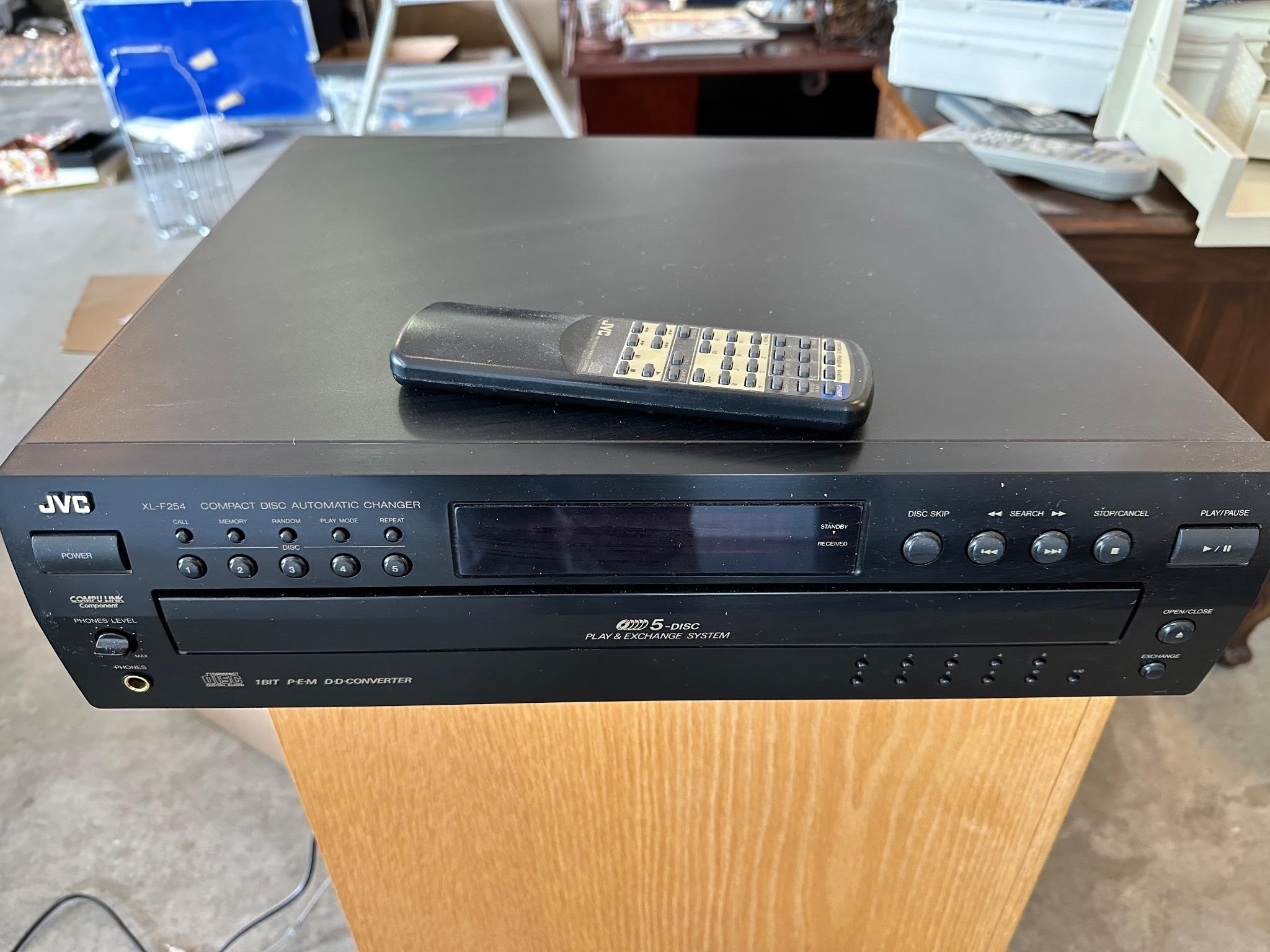 JVC 5 Disc Changer and Panasonic Speakers