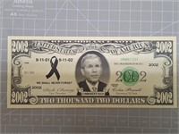 Commander Bush banknote