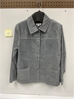 Denim & Company Gray Button Up Jacket NEW