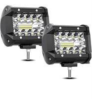 ($29) Led Light Pods,4Inch 60W 12800lm Led Light