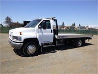 2007 GMC S/A Roll Back Tow Truck