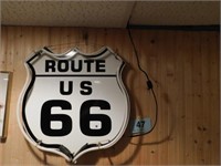 Route U.S. 66 neon sign, works, 19 x 20