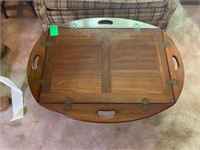 Solid cherry butlers trey table