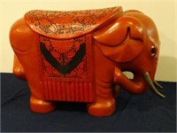 Large Carved Lacquer Elephant