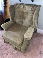 UPHOLSTERED ARM CHAIR (36" X 36" X 37")