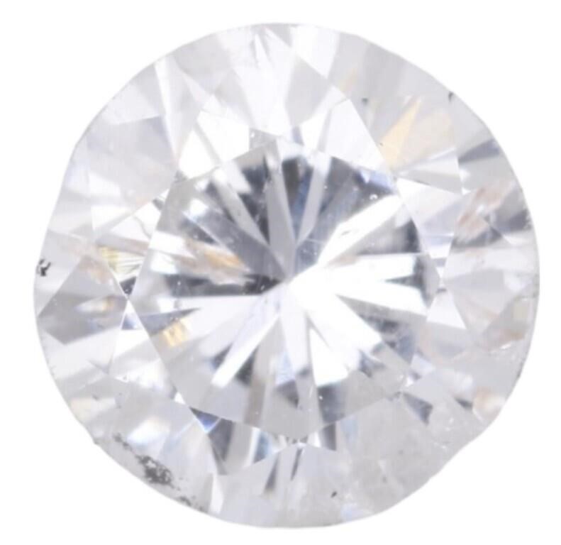 Natural .62 ct Round Loose Diamond Gemstone