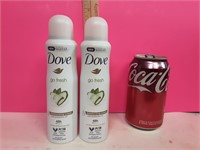 2 New Dove Go fresh 48hr Deodorant