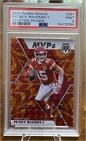 Patrick Mahomes 2020 Mosaic PSA 9