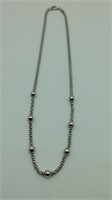 Sterling Silver Necklace w/ 7 Beads