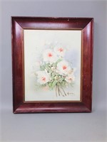 original floral painting by Thomas