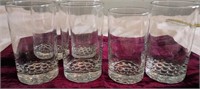 Vintage Hobnail Base Glasses