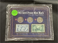 The Complete WWII Steel Penny Mint Mark Coin & Sta