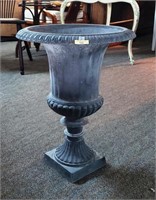 Fluted Cast Iron Urn 24"h, 18"