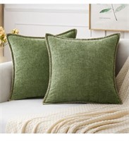 MIULEE Pack of 2 Couch Throw Pillow Covers