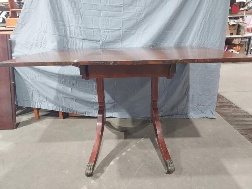 Drop Leaf Table, needs work, Compartment for