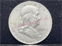 1957-D Franklin Half Dollar (90% silver)