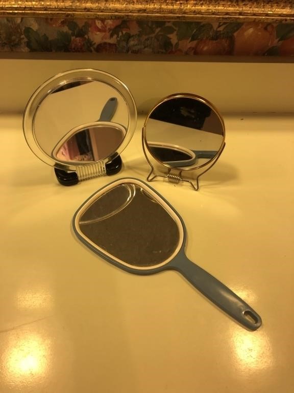 3 Assorted bathroom mirrors