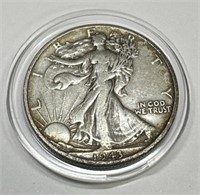 1943 D Liberty Walking Half Dollar UNCIRCULATED