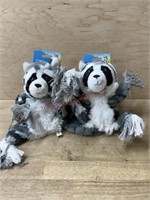 4 pack raccoon rope dog toys