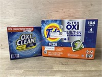 104 pack tide pods & oxi clean