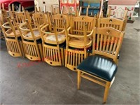 (20) Wooden Sitting Chairs