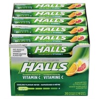 Halls Vitamin C Assorted Citrus Cough Drops