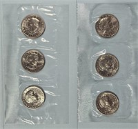 (2) 1980 SBA $1 Souvenir Sets 6 Coins in OMP