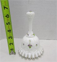Vintage Hand Painted Fenton Bell - Signed