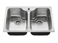 $349 American Standard 33X22 Double Kitchen Sink