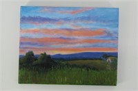 Canvas Evening Sky Painting