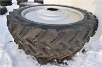 2- Goodyear 380/90R54 Tires & Rims