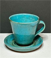 Deichmann Pottery - Demi-Tasse Cup & Saucer